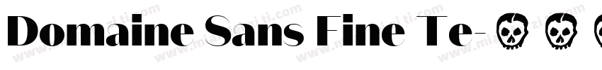 Domaine Sans Fine Te字体转换
